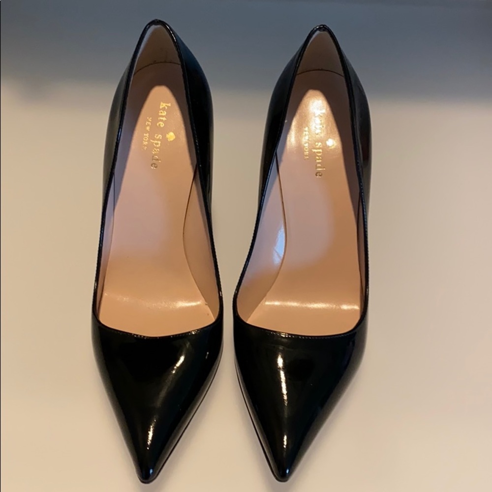 Kate spade black patent pumps